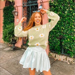 Floral sweater